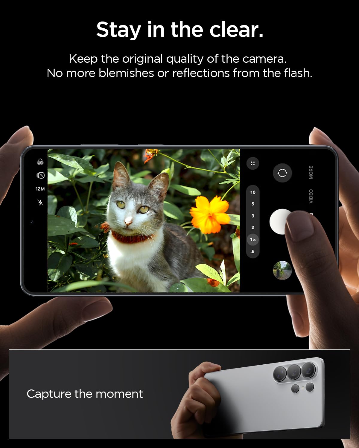 Spigen Camera Lens Screen Protector [GlasTR EZ Fit Optik Pro] Designed for Galaxy S26 Ultra - Black [2 Pack] - 4