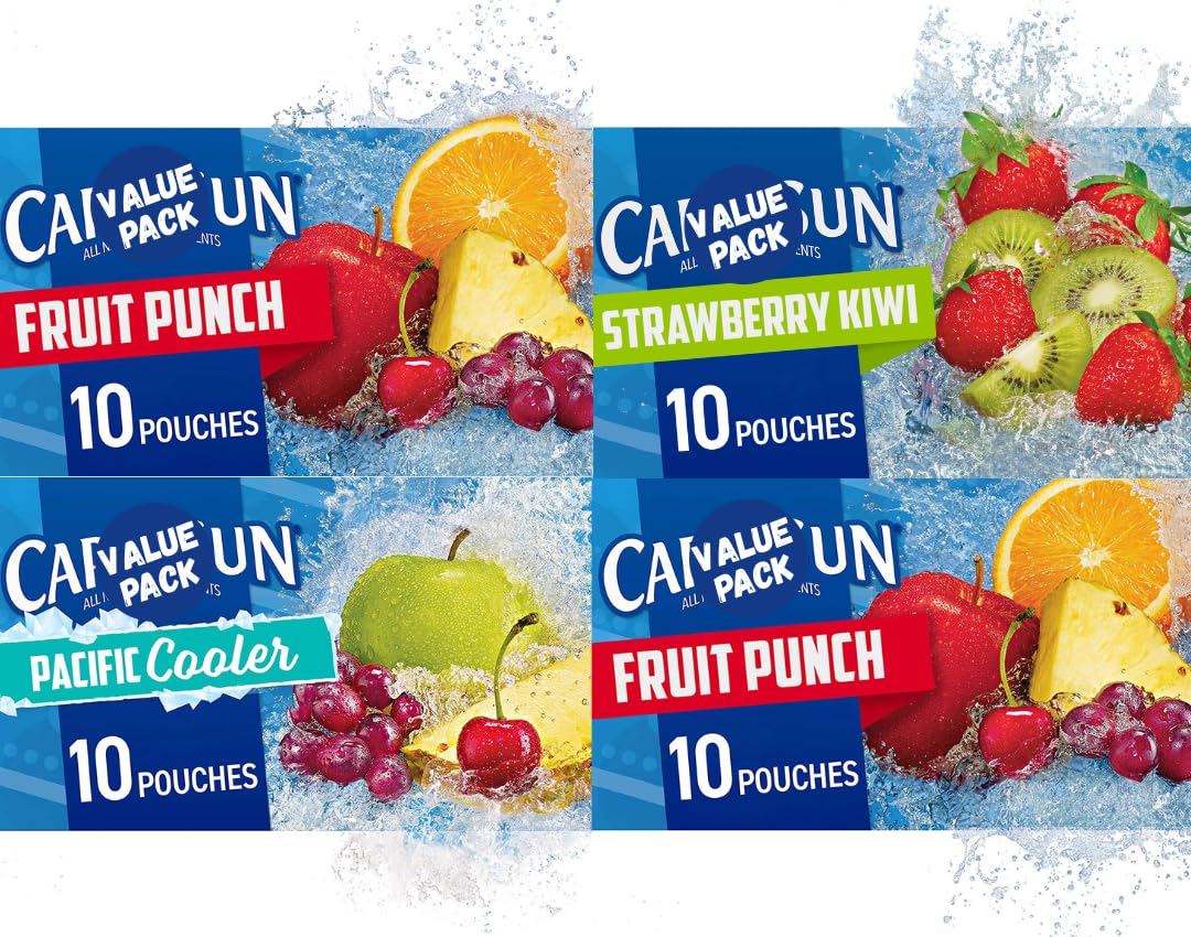 Kids Juice Box Variety Pack – 100% Juice Blend, All Natural, 6 fl oz – Perfect for Lunch, Snacks, Parties (38)