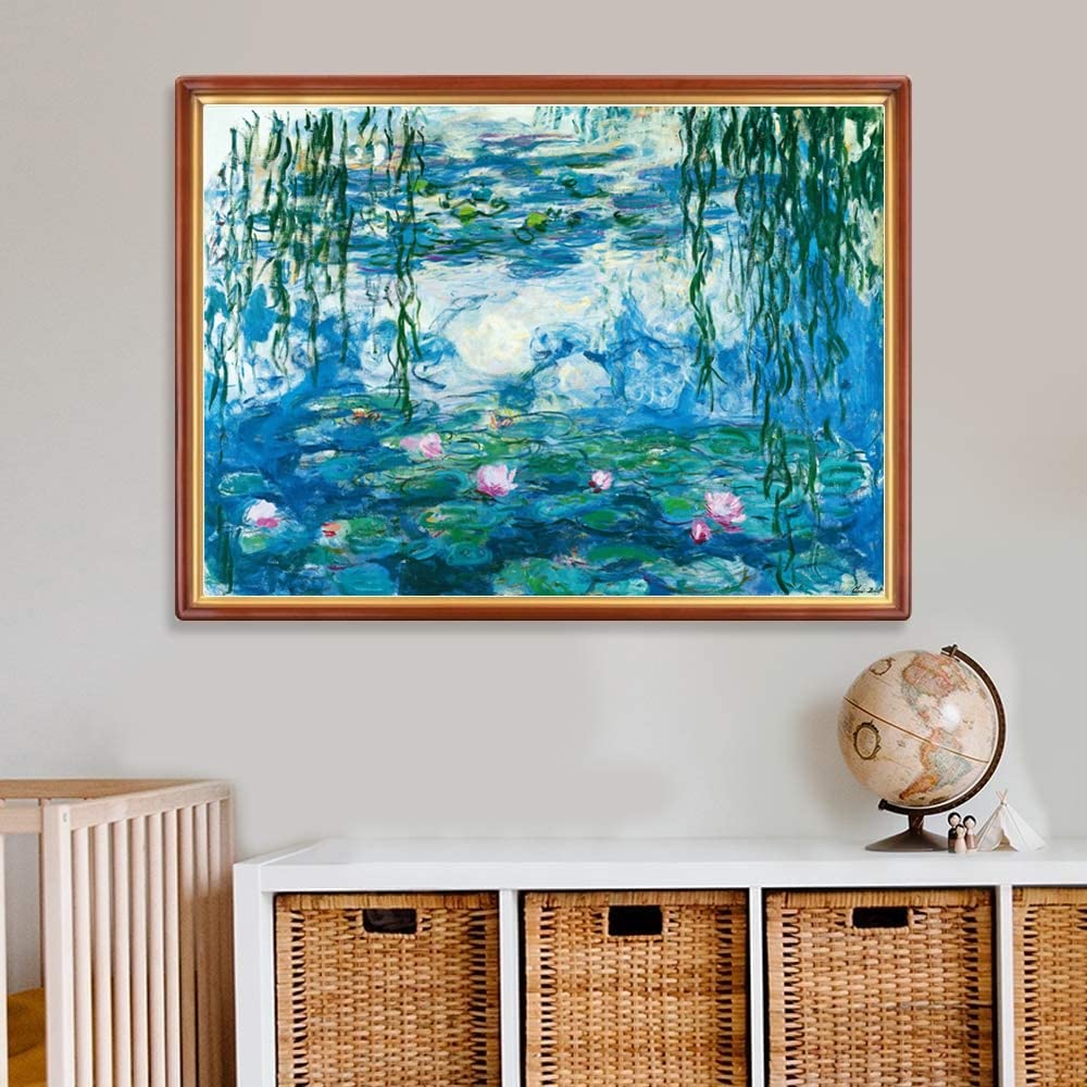 Educa - Puzzle Monet 2x1000 Pezzi Per Adulti, 48x68 Cm, Con Colla Fix Puzzle, Arte, Da 14 Anni - 2