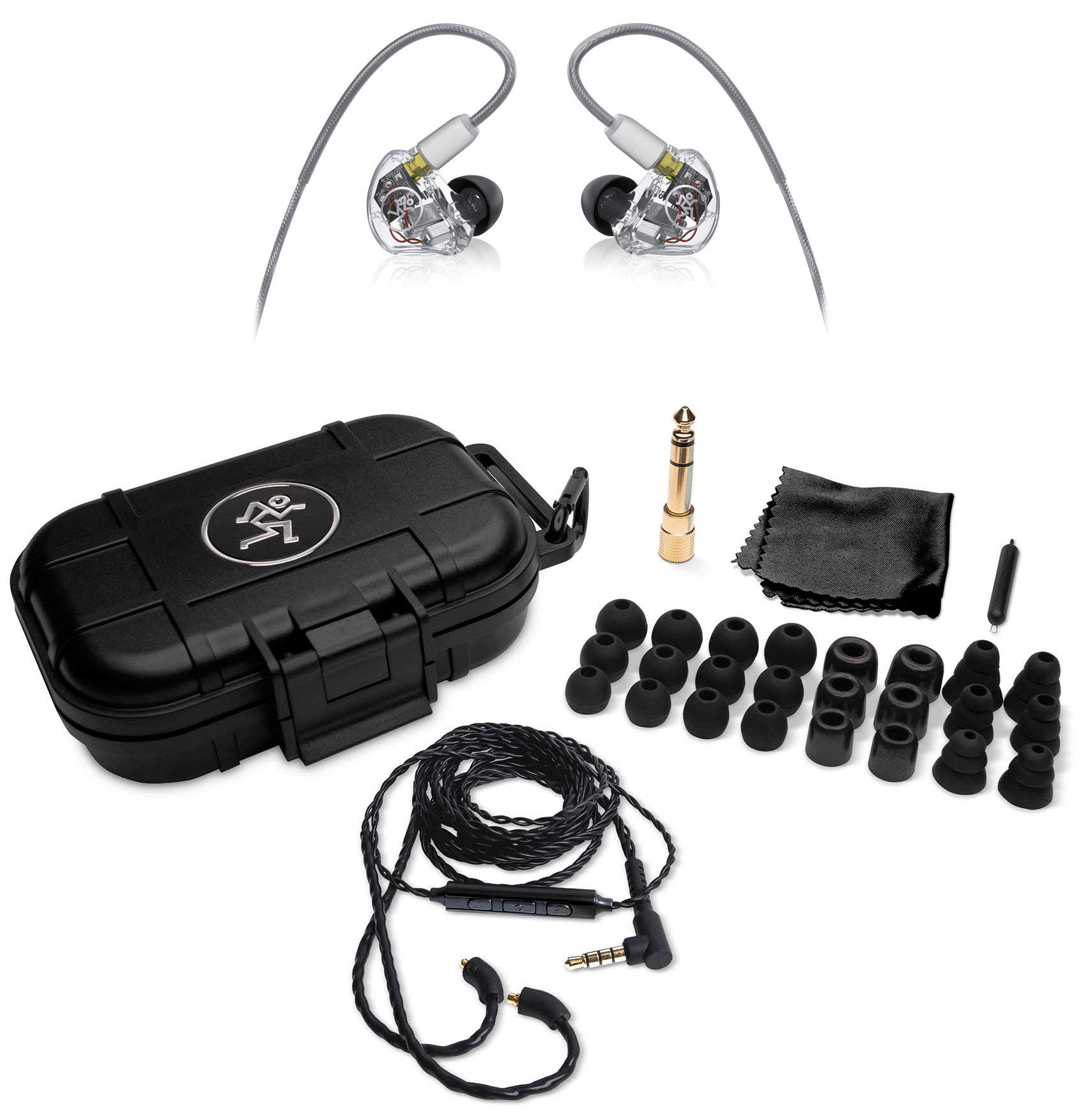 mackie mp series in-ear headphones single driver white