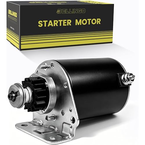 Starter Motor Replacement for Briggs and Stratton, John Deere, and United Tech, 410-22003, Lawn Mower & Agricultural Equipment, Heavy Duty for Tractors