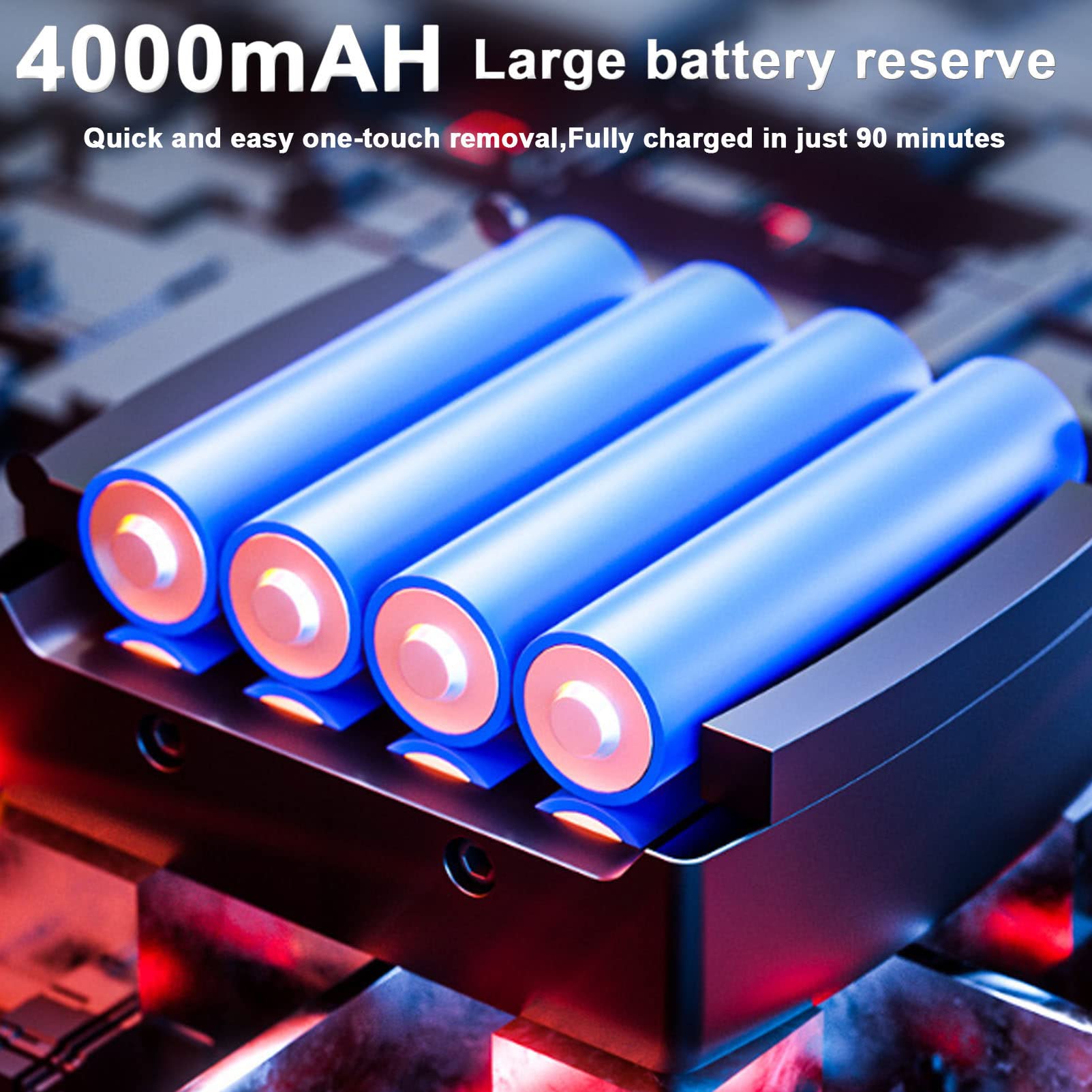 Cercleuse électrique, cercleuse Automatique pour feuillards PP/Pet, alimentée par Batterie 4 000 mAh, avec écran LCD pour caisses-palettes, 1 Batterie