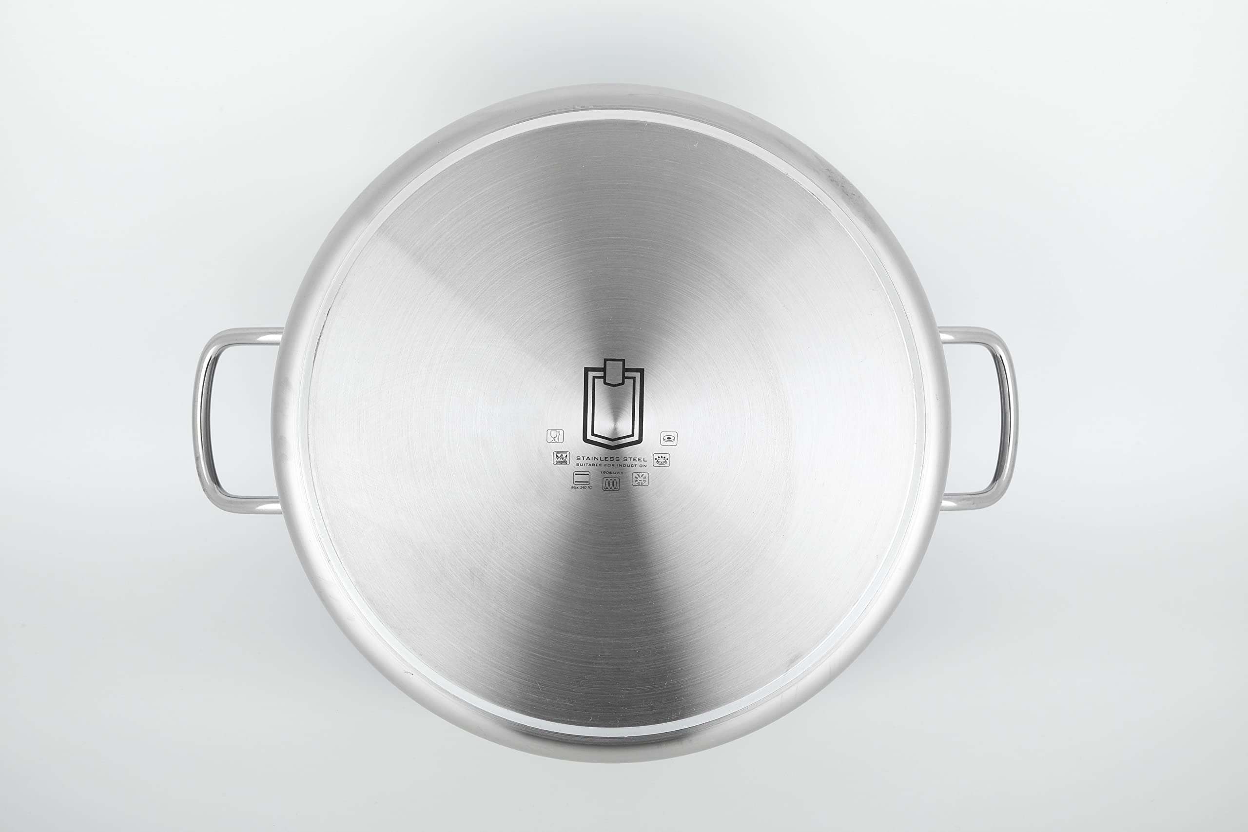 METRO Professional Pentola in acciaio inossidabile, Ø 40 cm, 30 L, adatta per induzione, argento