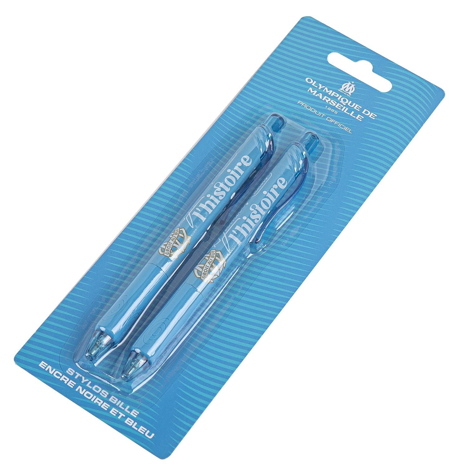 OLYMPIQUE DE MARSEILLE 2 x Stylo bille OM - Collection officielle