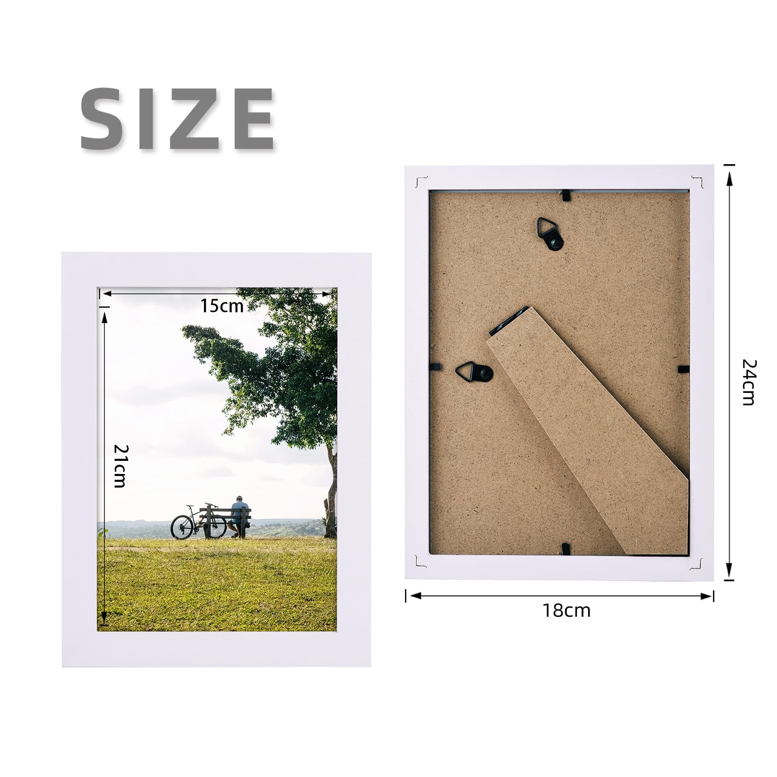 Cornice Clip A5 (15x21 Cm) Senza Bordi - Con Vetro In Poliestere, Leggera E Infrangibile, Per Foto E Poster - Foto 3