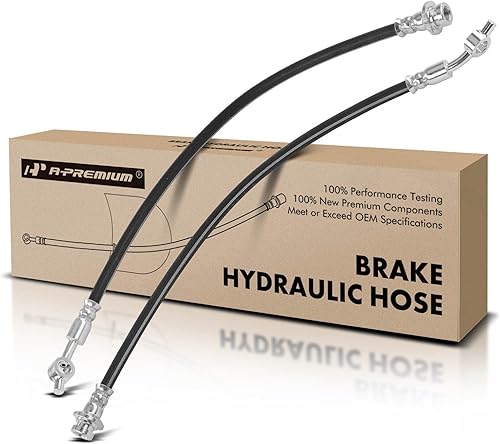 A-Premium Manguera hidráulica de freno delantero izquierdo y derecho compatible con Nissan NP300, NP300 Frontier, 2016 2017 2018 2019, L4 2.5L,