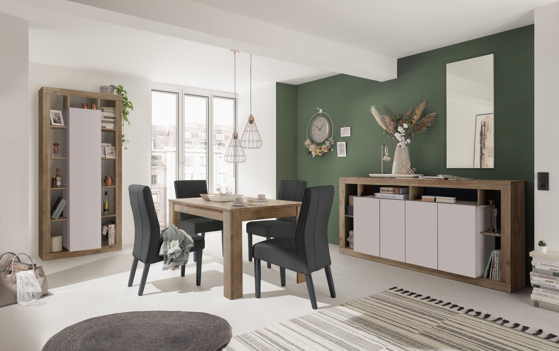 Web Convenienza Madia con 2 Ante e 3 Cassetti - Made in Italy - Credenza Contenitore Collezione Rimini per Soggiorno, Cucina, Ingresso e Sala da Pranzo Mobile Design moderno - Mercure/Cashmere