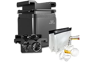 Berlinzo Clear Ice Ball Maker - Diamond Ice Cube Molds for Cocktails