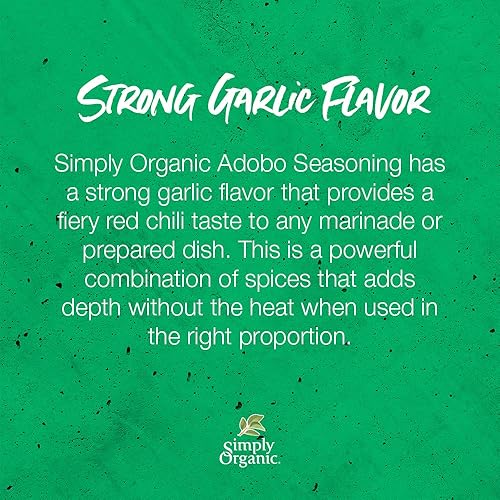 Miniatura 4 de Simply Organic Adobo Seasoning, certificado orgánico, sin OMG, 4.41 onzas, paquete de 6