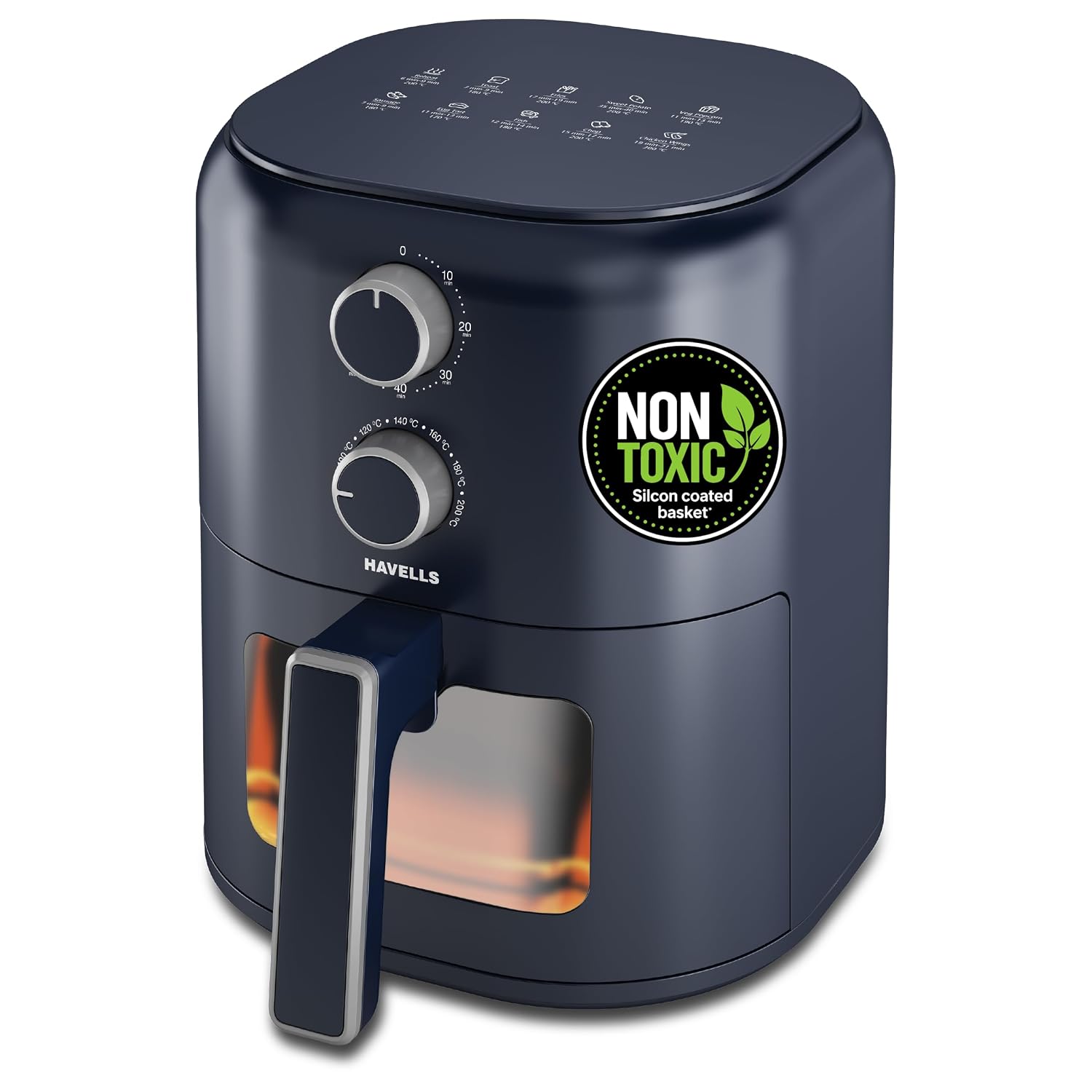 Havells Prolife Brio Air Fryer 4.2 L| Aero Crisp Technology for Air Circulation| See Through Window| Non-Stick Silicon Coated Basket| Adjustable Temperature and Time| 2Yr Door Step Warranty by Havells