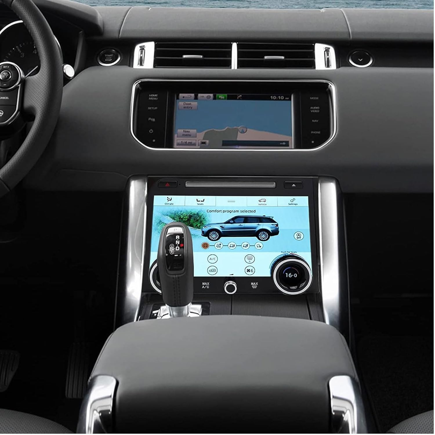 ASVEGE 10,1 pollici Pannello AC per Climatizzatore dell'aria Condizionata Touch Screen LCD per Land Rover Range Rover Sport L494 2013-2017, Versione di Aggiornamento con Guida Installazione.