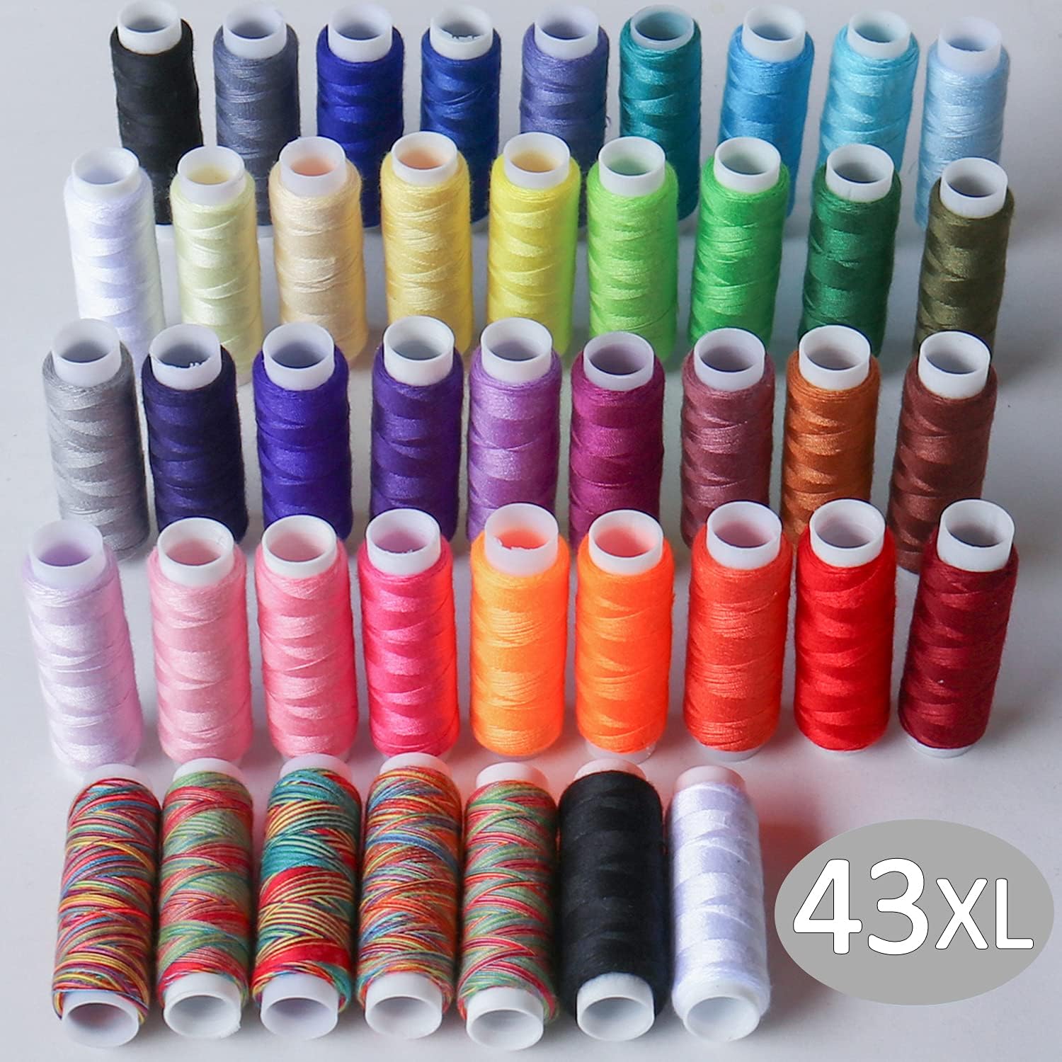 Sewing Kit, 290 Pcs Premium Large Sewing Supplies Kit for Adults, Basic Hand Needle and 43 XL Thread Spools Kit, Portable Fabric Sewing Starter Kit for Travel, Emergency Repair, Beginner, Home, DIY