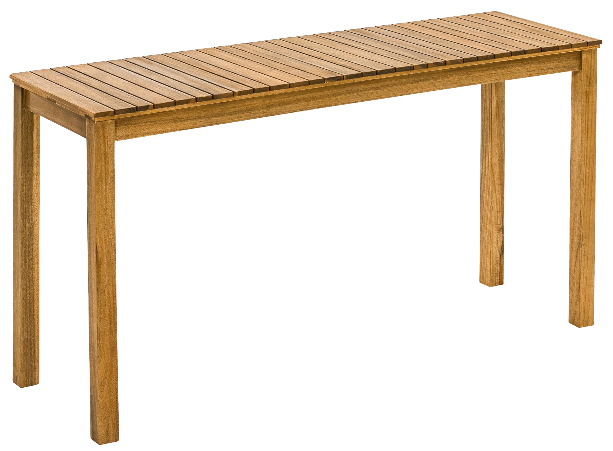 Dehner Table de Balcon Macao, env. 142 x 75 x 40 cm, Bois d'acacia FSC, Naturel