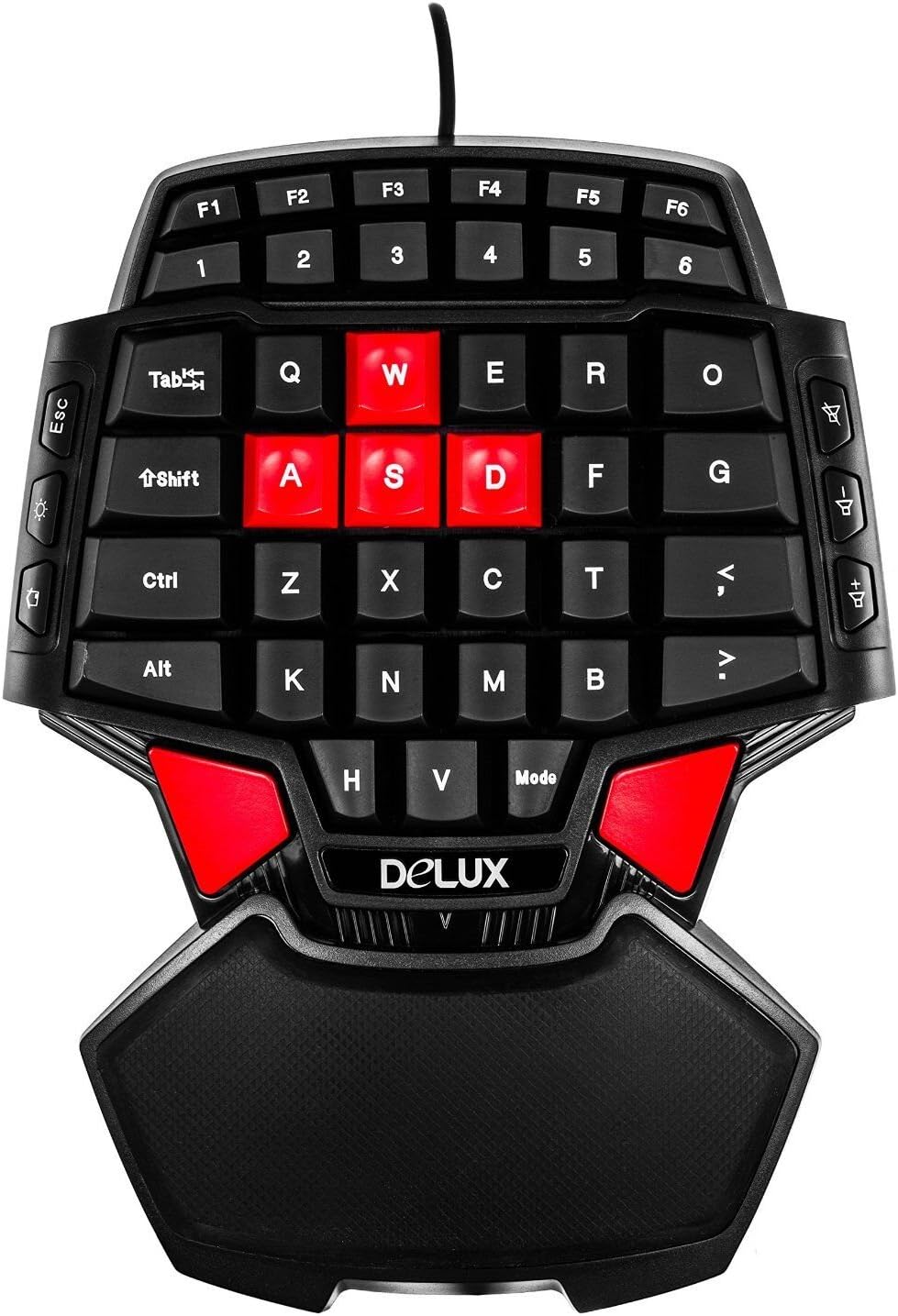 46-Key Wired Professional Singlehanded backlit Gaming Keyboard Mini Gaming Keypad Ergonomic Gamepad With LED Game keyboard