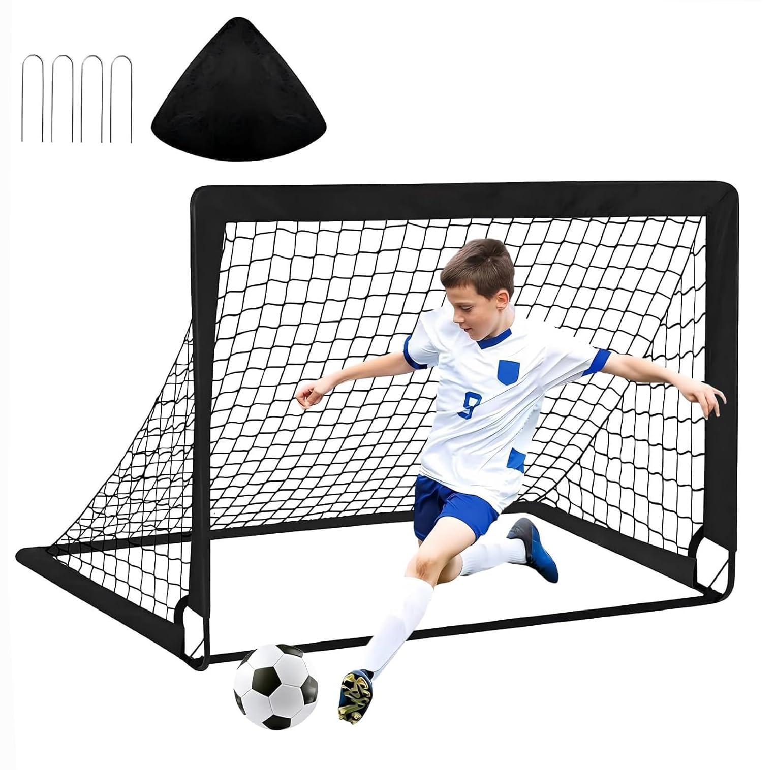 Amazon | NODIBRO 120x90cm サッカーゴール 簡単な組み立て 携帯性