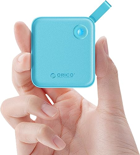 ORICO SSD portátil de 2 TB con cable USB C 2 en 1, unidades de estado sólido externas, hasta 460 MB/s, indicador de estado, almacenamiento confiable