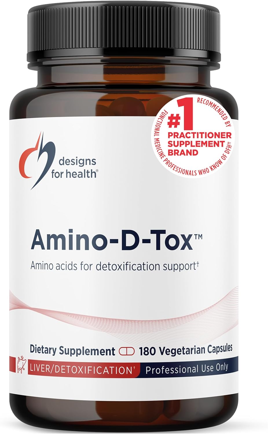 Designs for Health Amino-D-Tox - Amino Acid Detox + Liver Cleanse Support - Supplement Blend with Glycine, Calcium D Glucarate, NAC + More - Non-GMO (90 Capsules)
