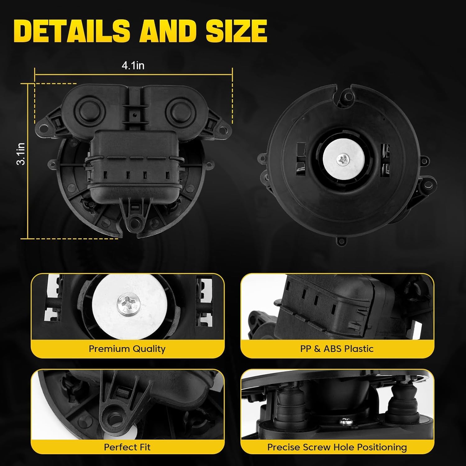 924-400 Outside Mirror Drive Motor, Power Side View Mirror Compatible with 2006-2019 Ford f150 Explorer Flex Edge Escape Mustang Taurus Expedition Fiesta Lincoln MKX Mark Mercury 6U5Z-17D696-C