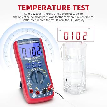 AstroAI TRMS 6000 Counts Multimeter with Large Backlit Display + 4000 Counts Auto-ranging Digital Clamp Meter
