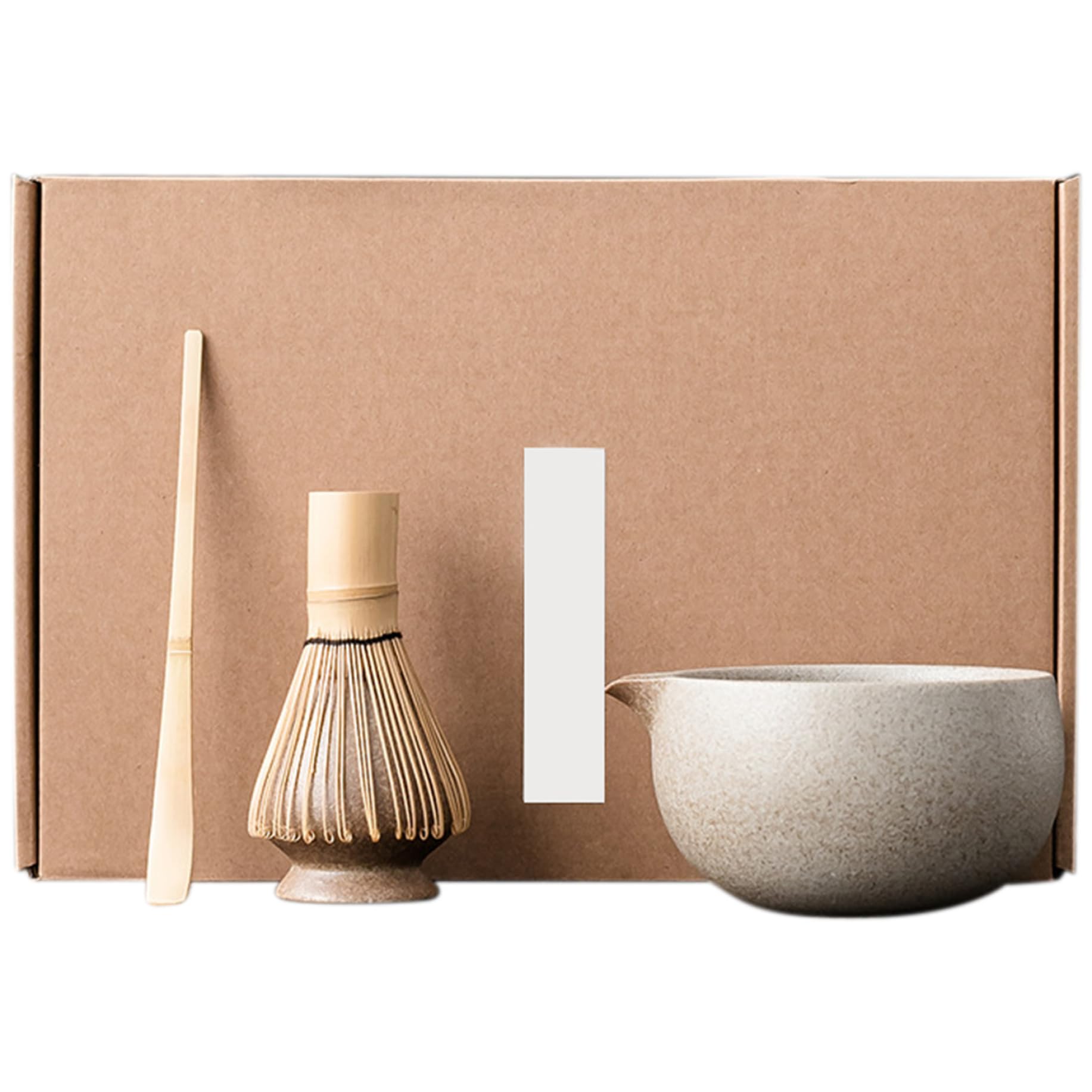 Thé Matcha Lot De 6 Balais U00e0 Matcha Comprenant Un Fouet U00e0 Matcha, Un Bol, Une Cuillu00e8re, Une Passoire Et Un Porte-fouet, En Cu00e9ramique - Set U00e0 Thu00e9 Japonais - Kit De