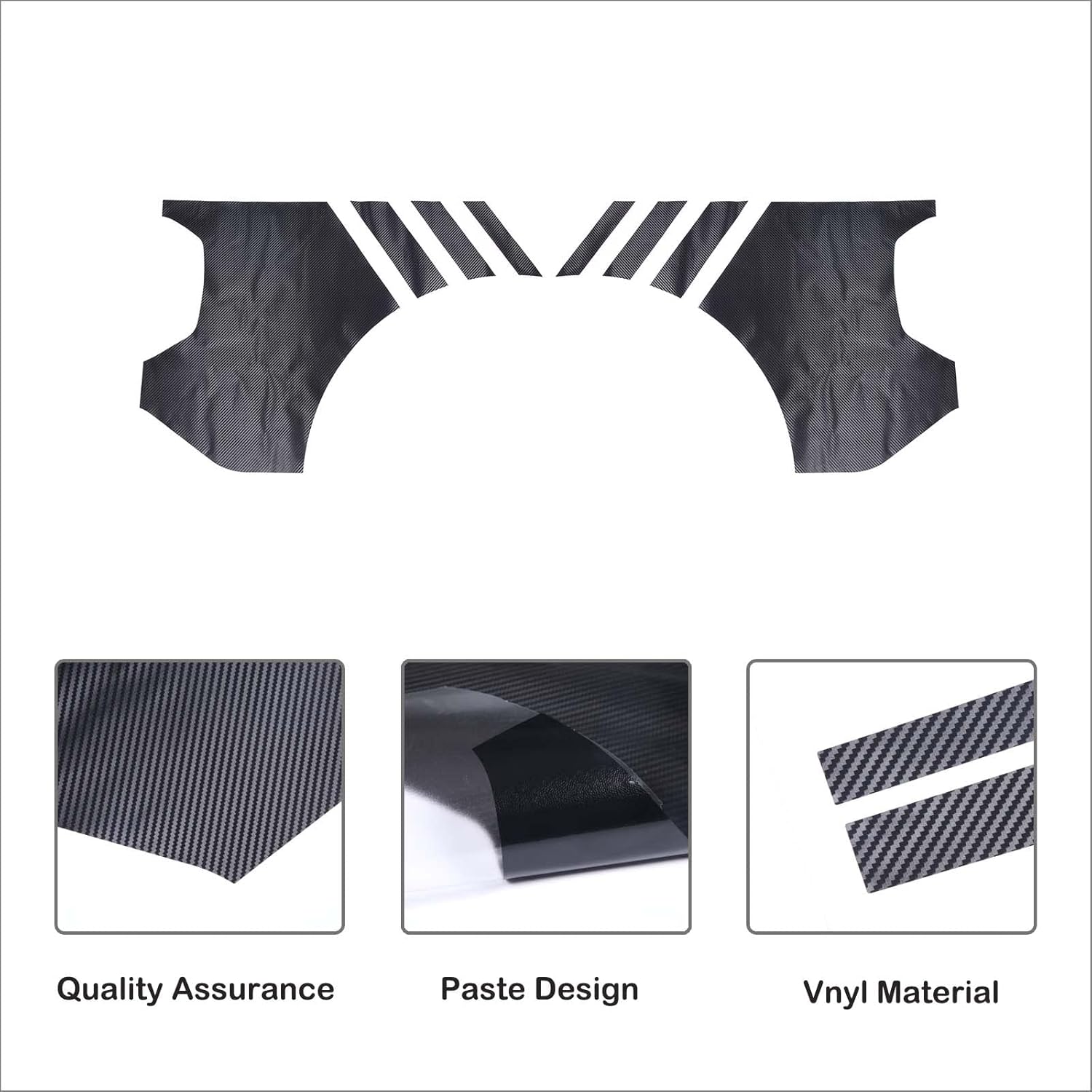 Aunginsy Ford Maverick 2022-2023 Car Bedside Decals, 2Pcs, Carbon Fiber Pattern, Vinyl, Rear Wheel Decal Stickers, Bed Mud Splash Set, Waterproof, Easy Installation