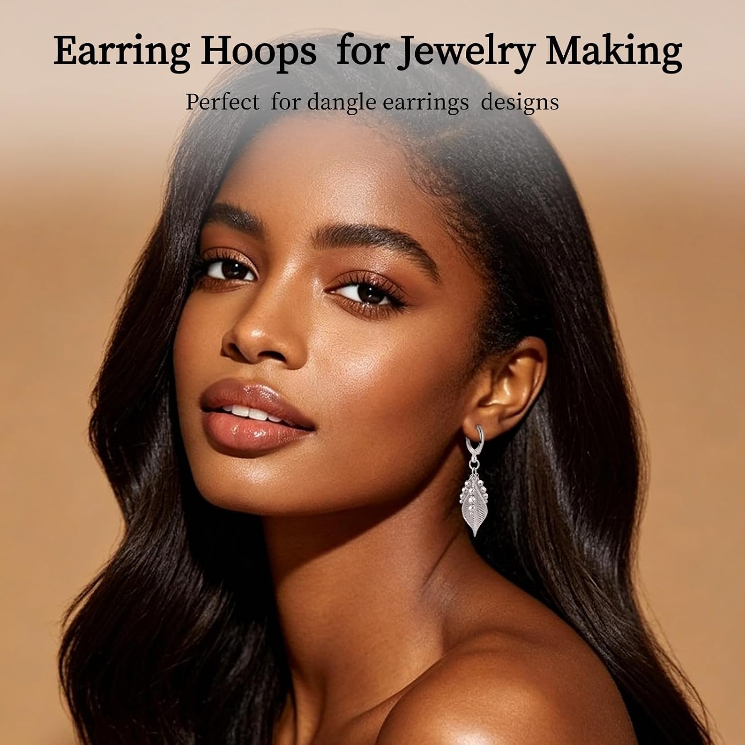 20 Pcs Silver Earring Hooks Small Round Earring Hoops with Loops Jewelry Making Supplies for DIY Dangle Earring Making