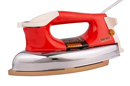 BAJAJ VACCO Skipper 02 Electric Multipurpose Automatic Iron (Golden Coating) Medium Wt Red