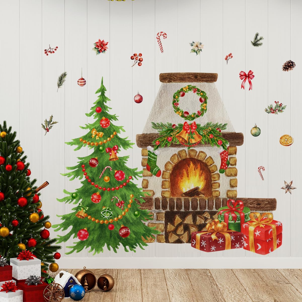 Christmas Wall Decals Christmas Tree Wall Stickers