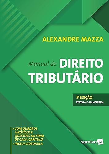 Manual de direito tributário - 5ª edição de 2019