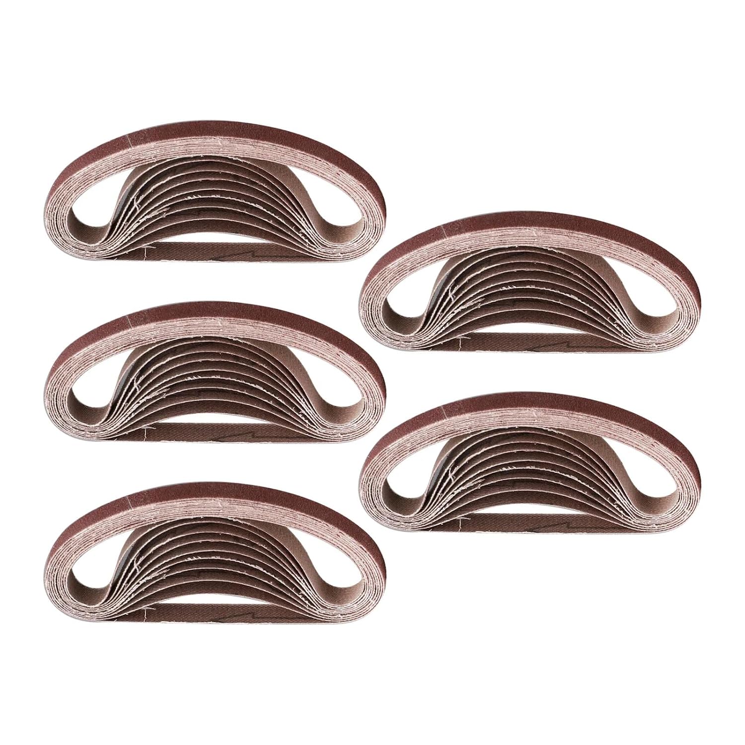 50pcs Sanding Belts Power Suit for File Sander Abrasive 10x330mm Woodworking Metal Burnishing Accessories Aluminium Oxide,60