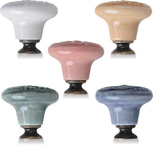 Miniatura 2 de Wolfteeth Manijas de gabinete de decoración de otoño, pomos de gabinete de 1.3 pulgadas, tiradores de cajón, pomos de cajón, pomos de tocador, pomos