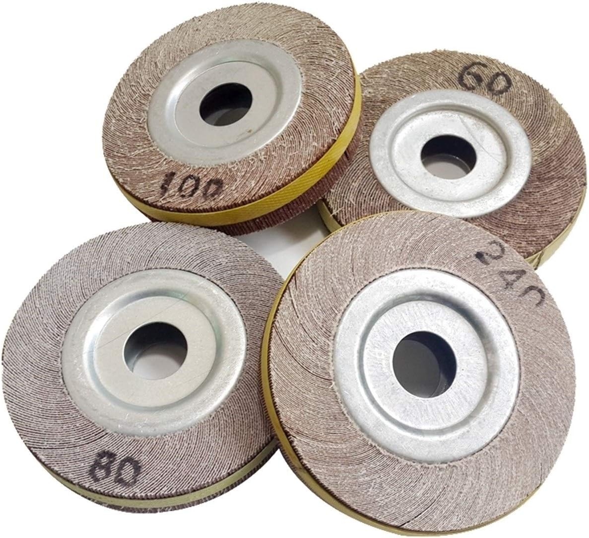 6"/8" Flange Abrasive Flap Wheel Sanding Cloth Mop Wheel Metal Wood Polishing Grinding DUO ER (Grit : P320, Size : 200x25x25.4mm)