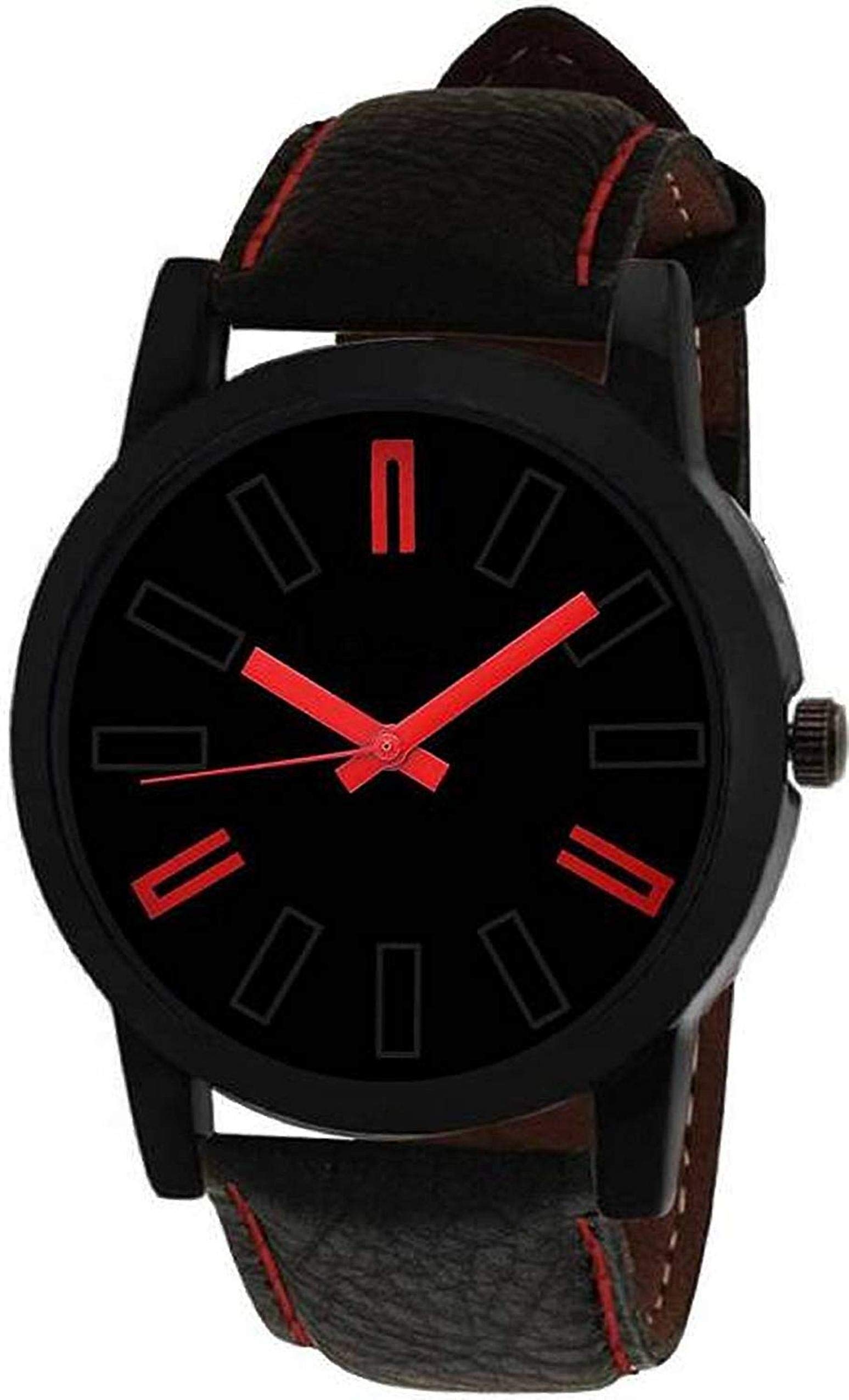 HORCHIS Casual Analog Black Dial Mens Leather Watch-HORC_ENT_11314 (B08BG2VR2X) Amazon Price History, Amazon Price Tracker