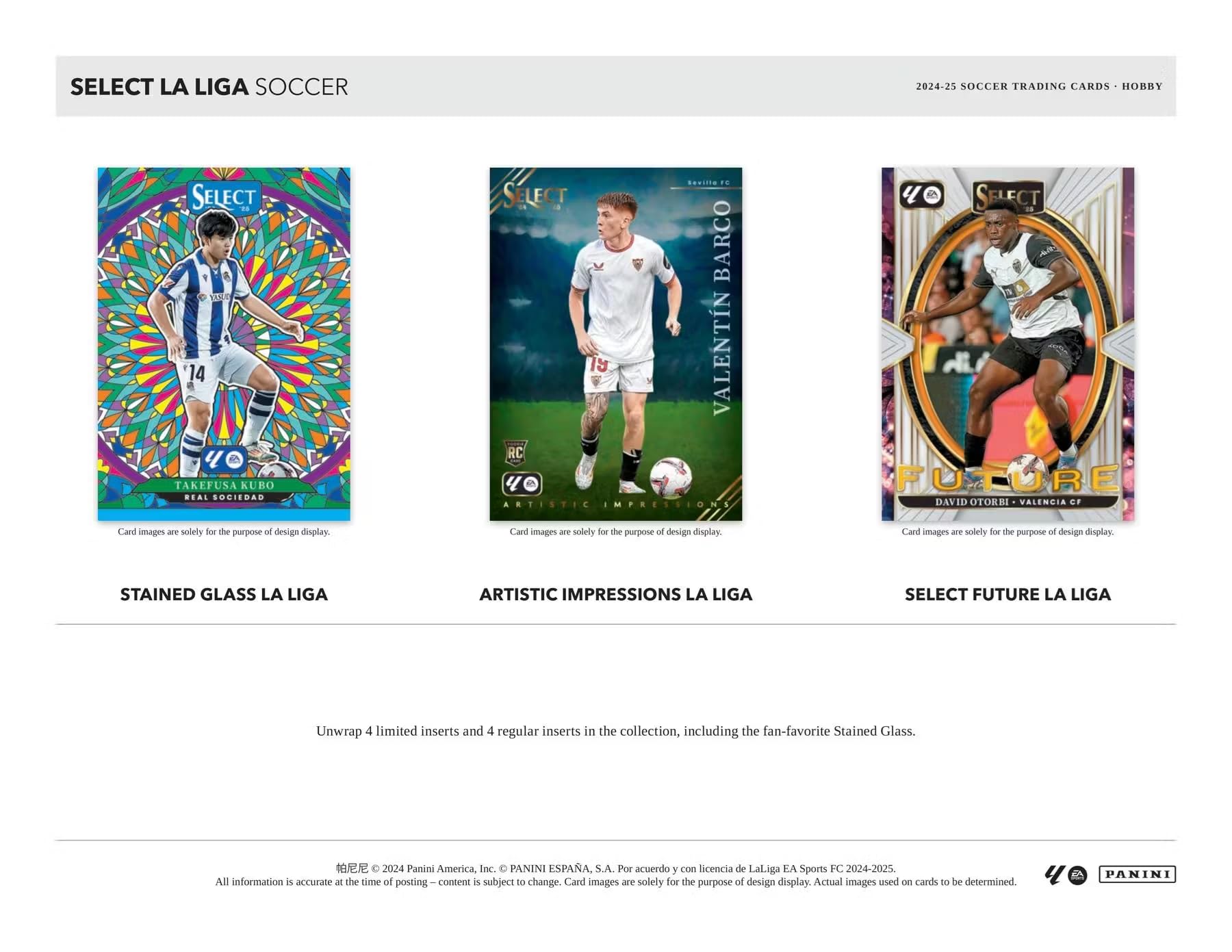 2024/25 Panini Select, La Liga Fußball-Hobby-Sammelkartenbox (drei Autogramme oder Erinnerungskarten pro Box)
