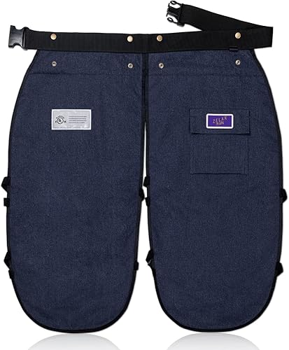 Miniatura 1 de Chaps para motosierra con cinturón ajustable y bolsillo, equipo de protección forestal