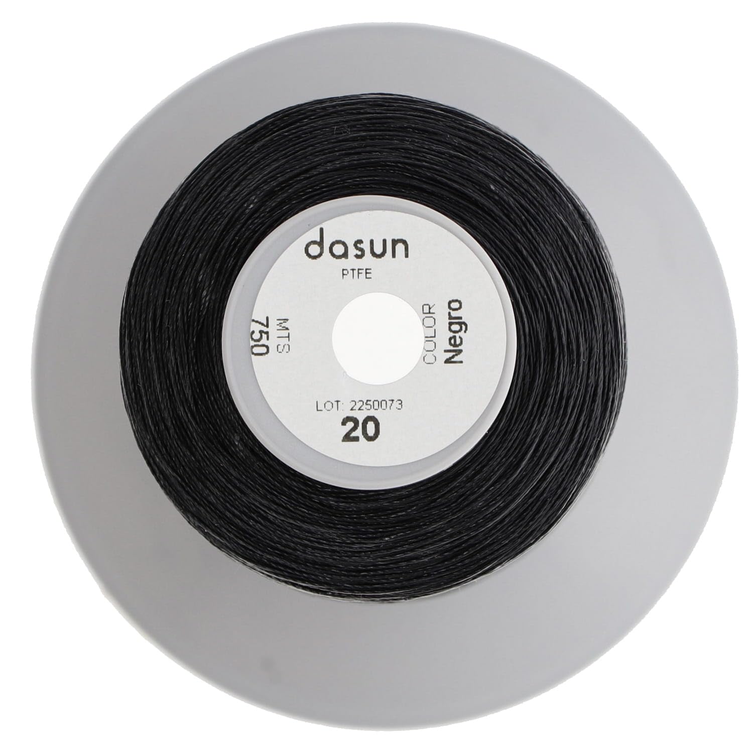 Dasun 20 - Hilo de Coser de PTFE (6300 - Negro, 750 Metros)