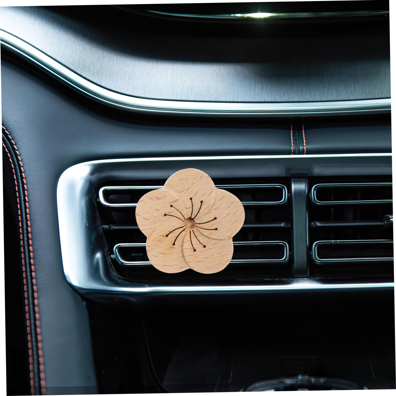 ULTECHNOVO 15stücke Teiliges Auto Vent Clips Aus Holz Dekorative Aromaklips Für Fahrzeugbelüftung Universelle Passform Schnelle Installation Für Verbessertes Dufterlebnis Im Auto