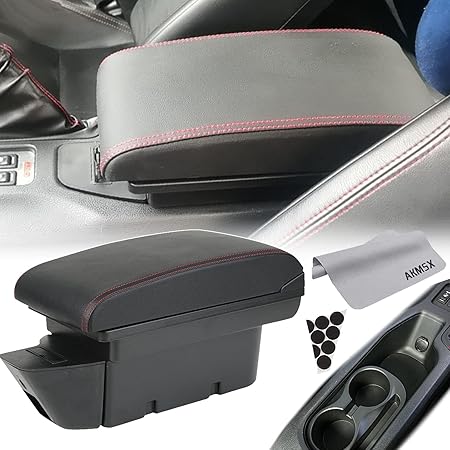Amazon Akmsx トヨタ用 86 スバル用 Brz 車用アームレスト クロス付 Zn6 初代 右ハンドル専用 組み立て不要の一体式 センターコンソールボックス 車内大容量収納ボック 二層タイプ 小物入れ 車種専用設計 長距離運転最適 内装パーツ 赤ステッチ 外付コンソール Amazon Akmsx トヨタ用 86 スバル用 Brz 車用アームレスト クロス付 Zn6 初代 右ハンドル専用 組み立て不要の一体式 センターコンソールボックス 車内大容量収納ボック 二層タイプ 小物入れ 車種専用設計 長距離運転最適 内装パーツ 赤ステッチ 外付コンソール
