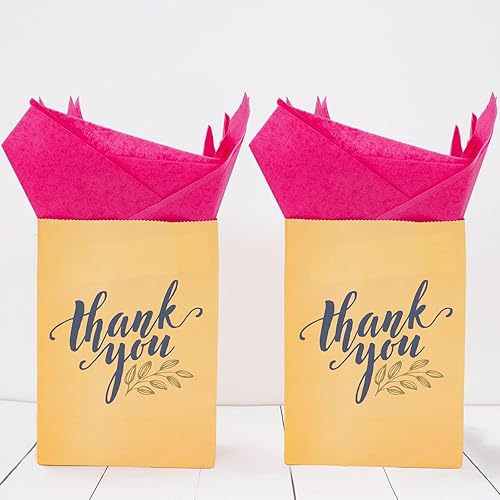 Miniatura 7 de Whaline 50 hojas de papel de seda rosa intenso de 20 x 30 pulgadas, papel de regalo para el día de San Valentín, manualidades, boda, fiesta de