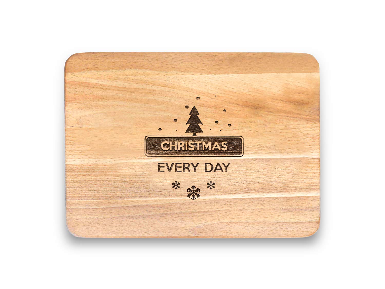 Engraved House "Christmas" Beech Wood Chopping Board