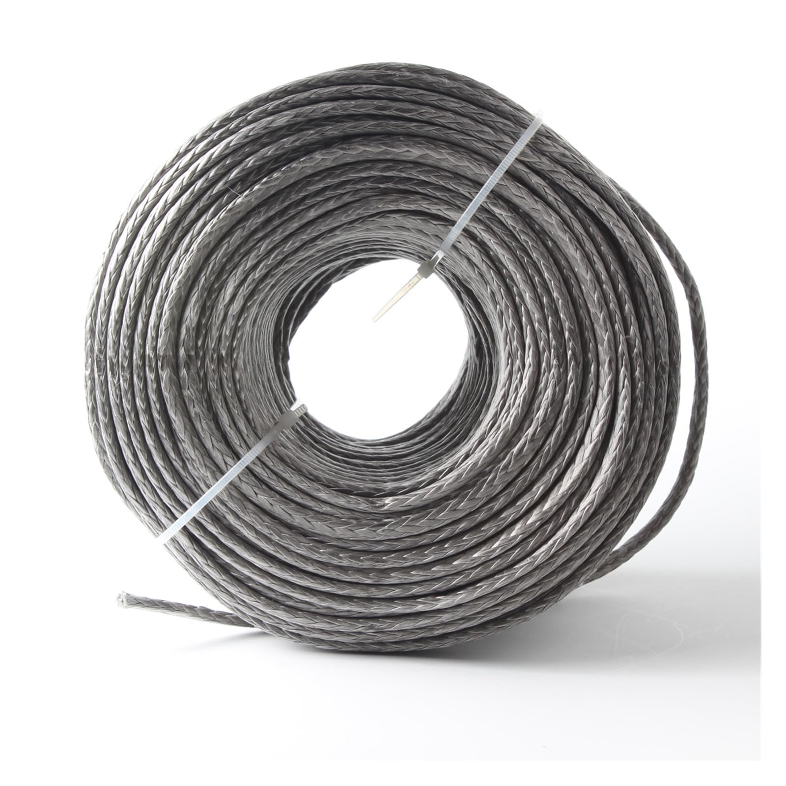 Lina wyciągarki, Syntetyczna lina wyciągarki 2865LBs kabel liniowy pusty warkocz 4mm 5/32 ''10M 12 splotów wciągarka żaglowa liny holownicze(Blue 10m)