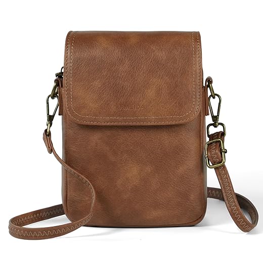 Fmeida Cross body Purse for Women Small Crossbody Phone Bag RFID Blocking PU Leather Purse