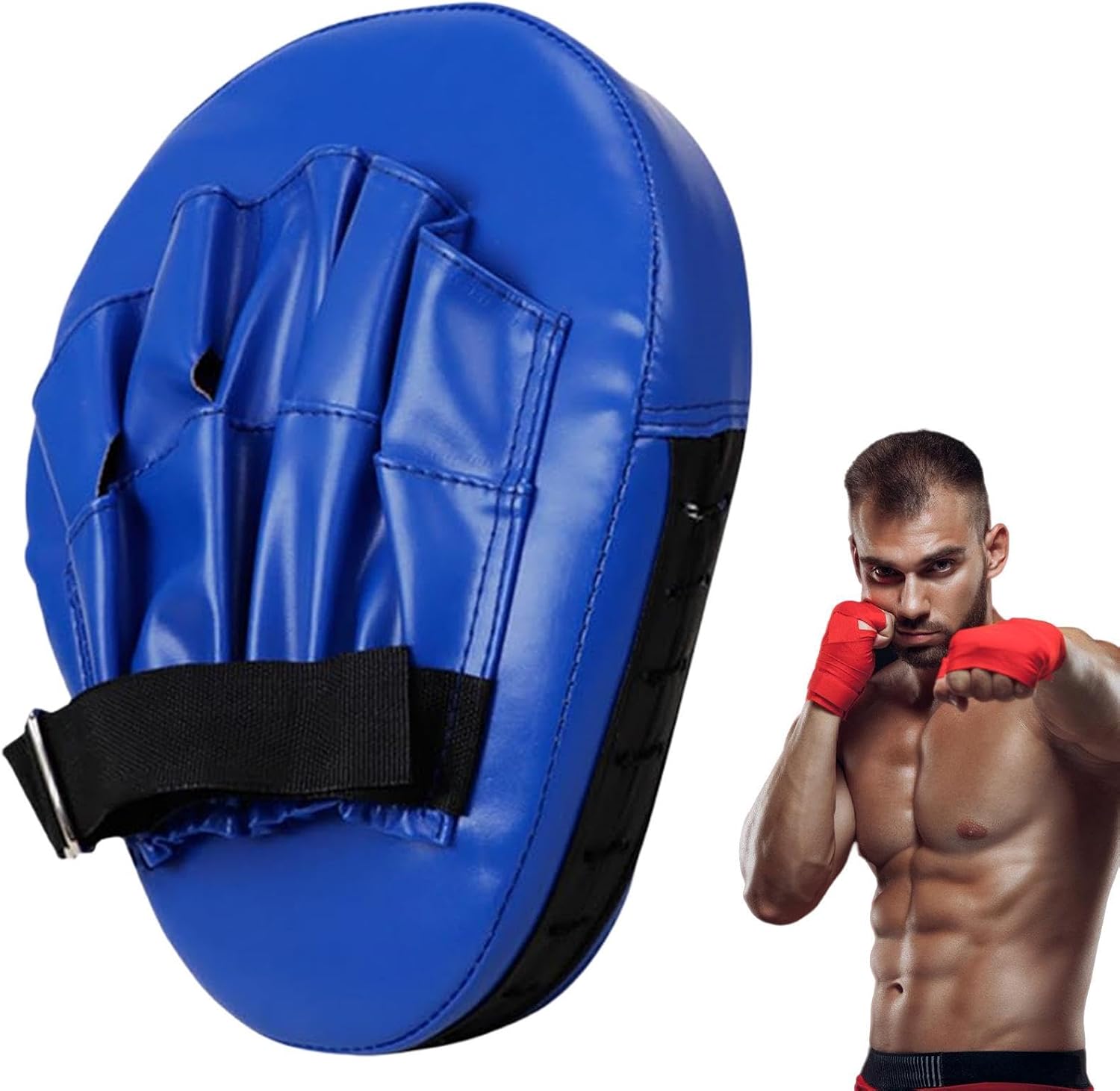 Boxing Hand Target Thick Adjustable Punching Curved Focus Mitts