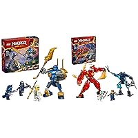 LEGO NINJAGO Mech Elemento Fuoco di Kai, Giochi d'Azione per Bambini e Bambine da