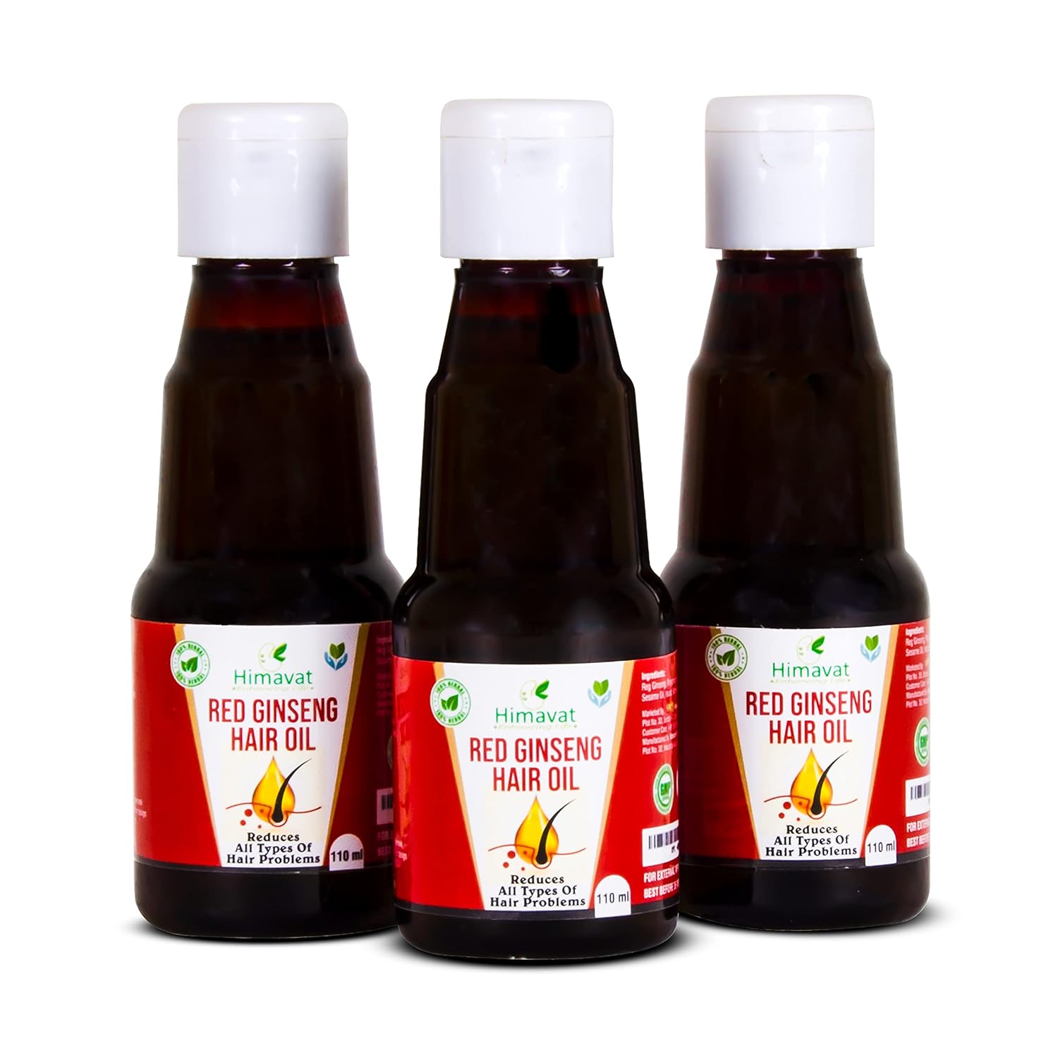 Buy Himavat® Red Ginseng Hair Oil Ayurvedic Oil For Hair Fall and