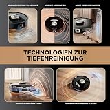 Shark PowerDetect 2-in-1 Robot Vacuum and Mop, NeverTouch Pro Base with Auto Cleaning, Charging and Emptying, 60 Days, 3D Navigation and LiDAR, NeverStuck, WiFi/App, Black, RV2800ZEEU - 3