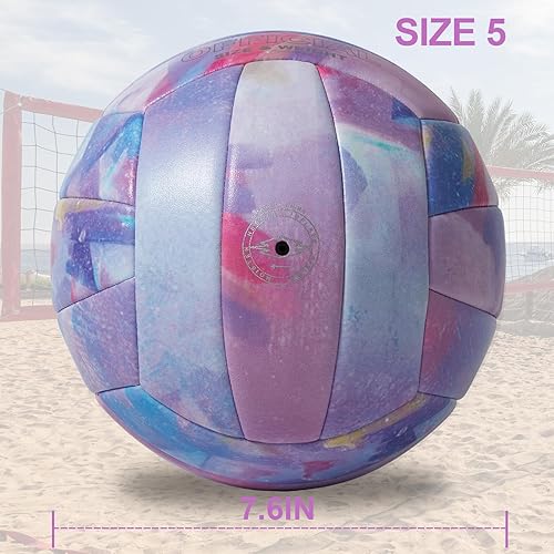 Miniatura 7 de Pelota de voleibol tamaño 5, piel sintética, suave, para interiores y exteriores, entrenamiento deportivo, pelota de juego para principiantes,