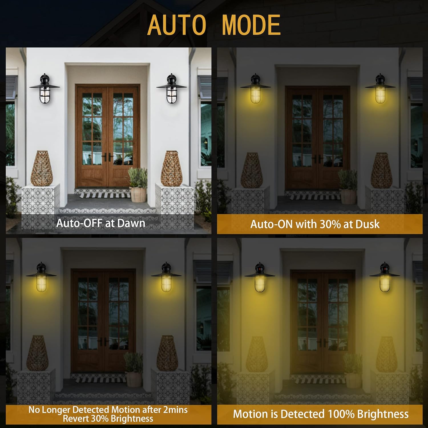Flаѕh Dеаlѕ - 80% оƒƒ Untrammelife Motion Sensor Outdoor Light Fixture with PIR Motion Activated,Dusk to Dawn Sensor Wall Sconce,Matte Black Exterior Wall Lantern with Seeded Glass Shade for Entryway Porch Garage