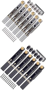 Electric Guitar Bridge Replacement Parts Metal 6 Strings Guitar Bridge Set For Electric Guitar Parts (Color : Argent)