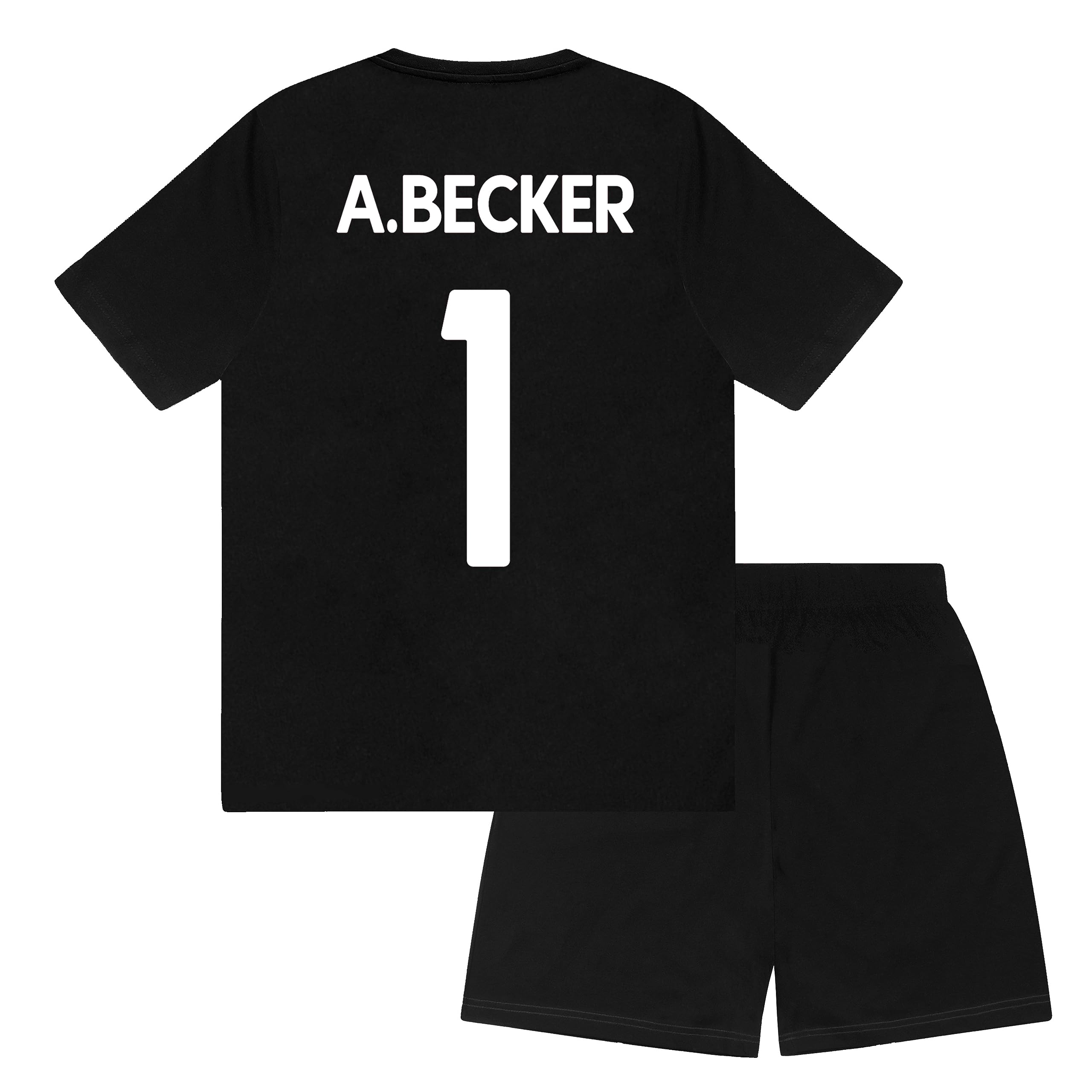 Liverpool F.c. Boys Black A.becker Liverpool Fc A.becker 1 Sublimation Short Pyjamas Black 8-9 Years